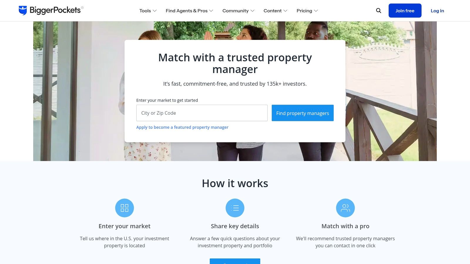 BiggerPockets — Property Manager Finder