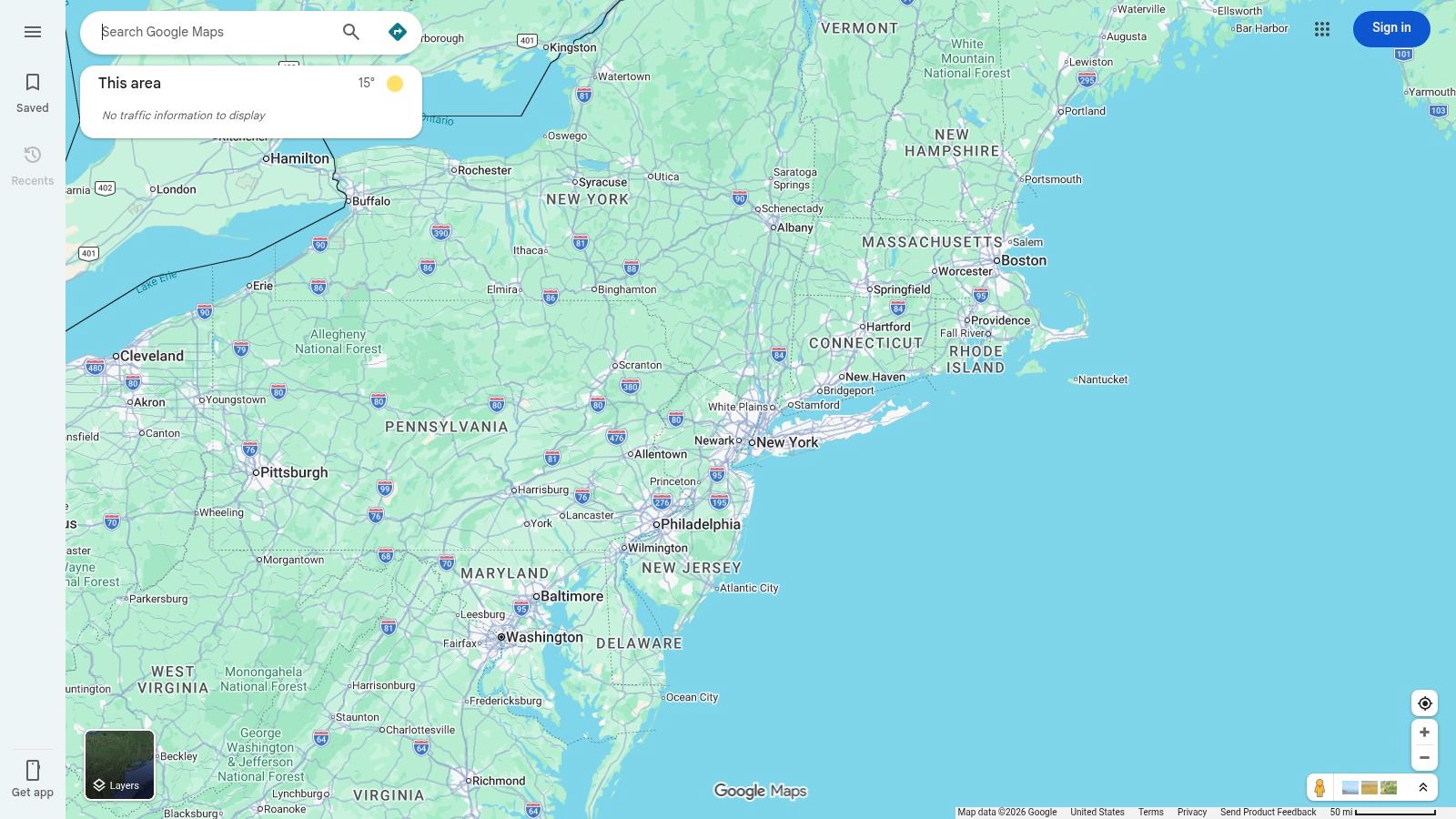 Map view of property managers on Google Maps